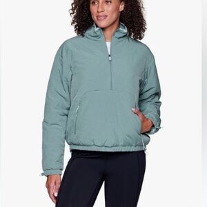 Avalanche 1/2 zip puffer sweatshirt, ocean blue size Large